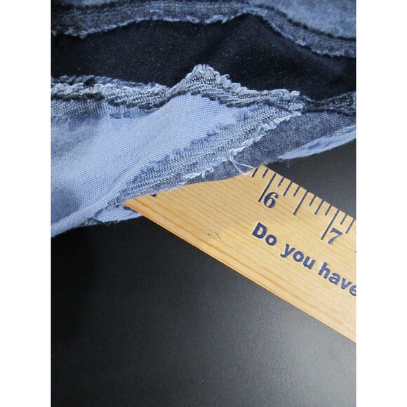 Simply Vera Vera Wang Sleeveless Faux Denim Hi‑Low Dress Raw Edge Lined Size PL - Picture 8 of 9